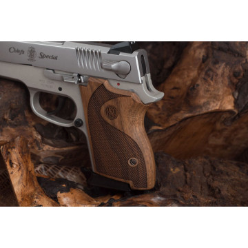 Smith Wesson CS45 Wooden (Turkish Walnut) Lazer Logo Handgun Grip