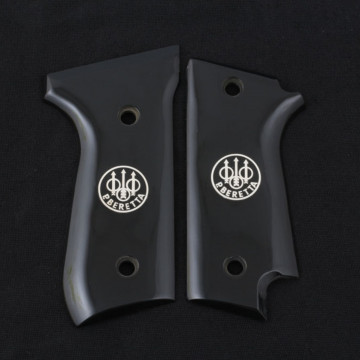 Beretta 92S Rare (Acrylic Black) Laser & Painted Logo Handgun Grip