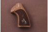 Colt Python (Pre 2020) Wooden (Turkish Walnut) Silver & Mine Logo Handgun Grip