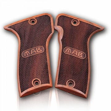 Mab Mod D Wooden (Turkish Walnut) Lazer Logo Handgun Grip