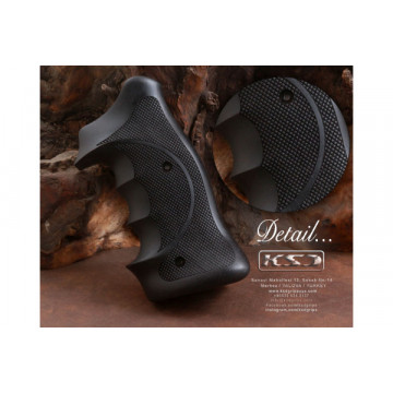 Smith Wesson .460 .500 X Frame Roundbutt Target Ksd Grips (Black Walnut - Painted)
